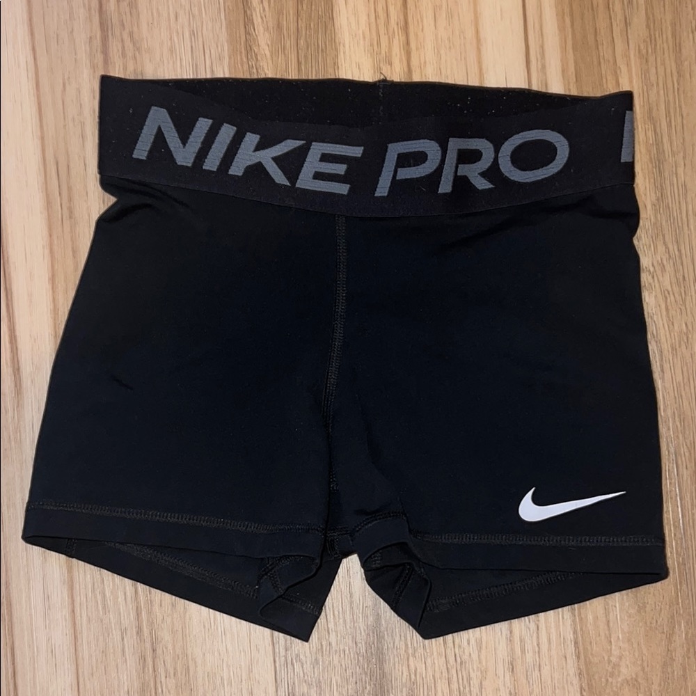 Nike Pro Black and Gray Training Shorts